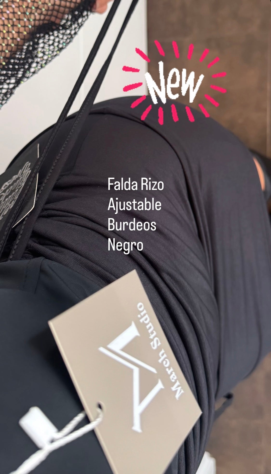 Falda ajustable rizo