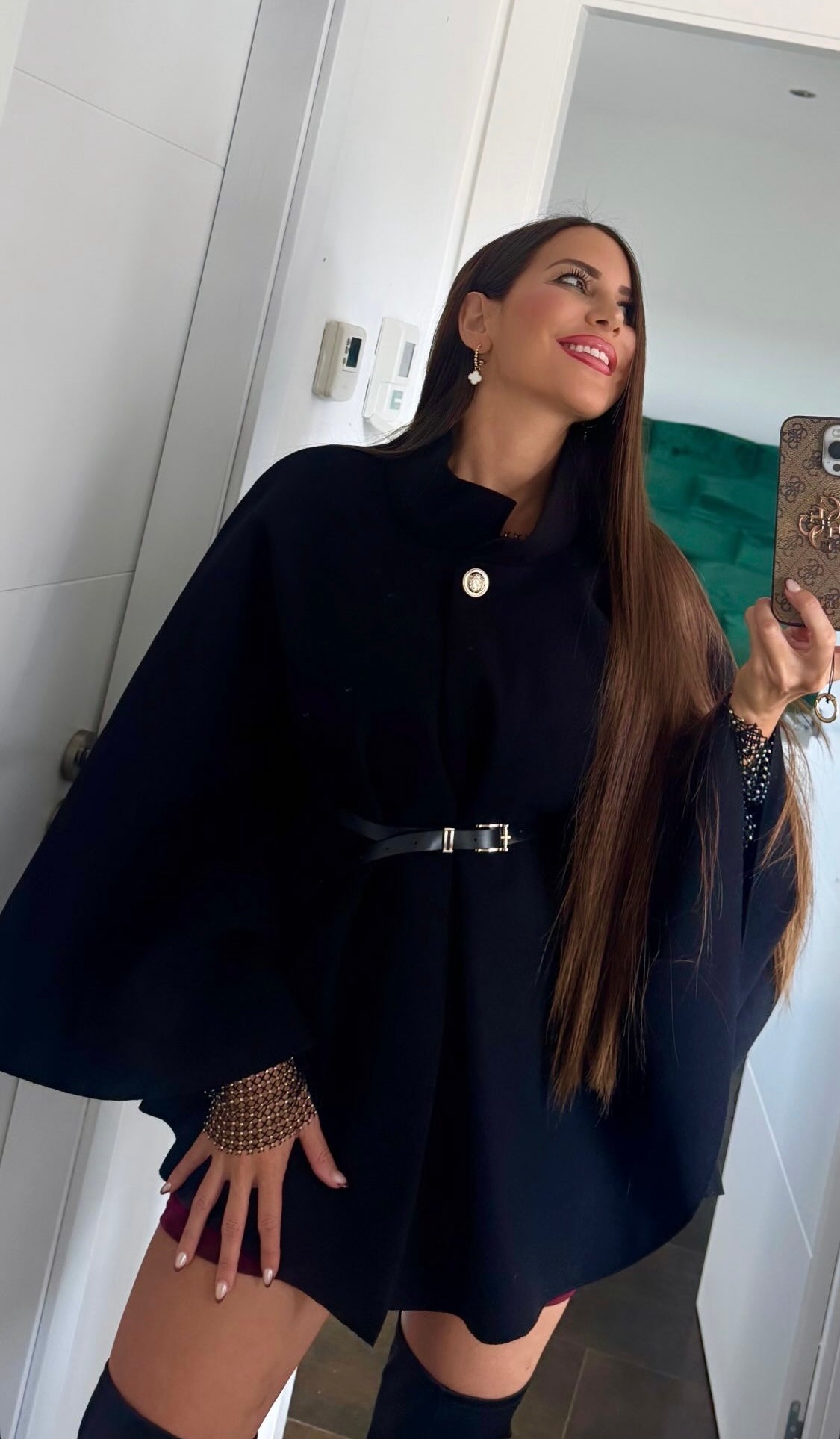 Poncho cinturón