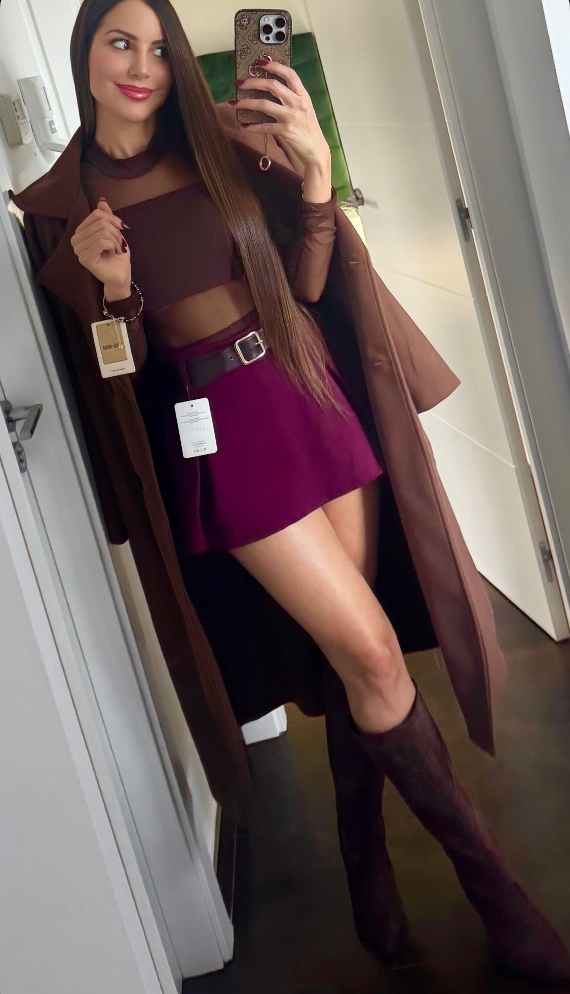 Falda pantalón cinturón