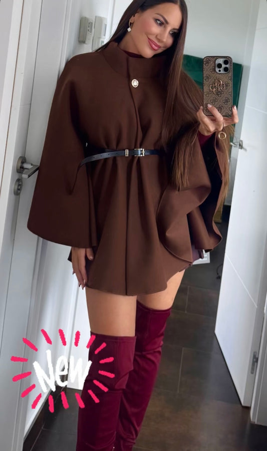 Poncho cinturón