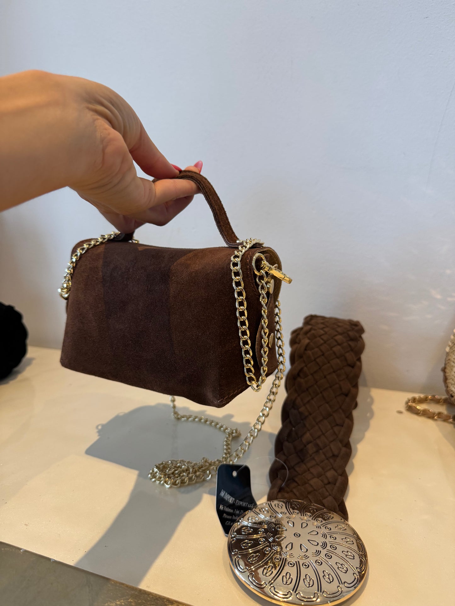 Bolso serraje chocolate