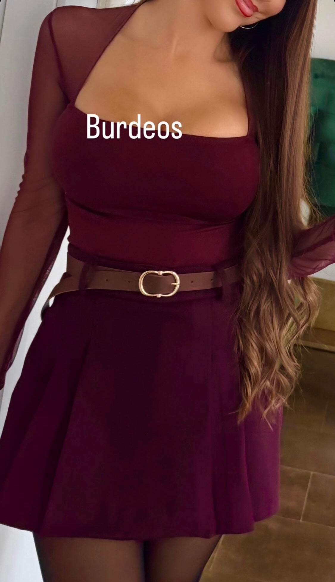 Falda pantalón cinturón.