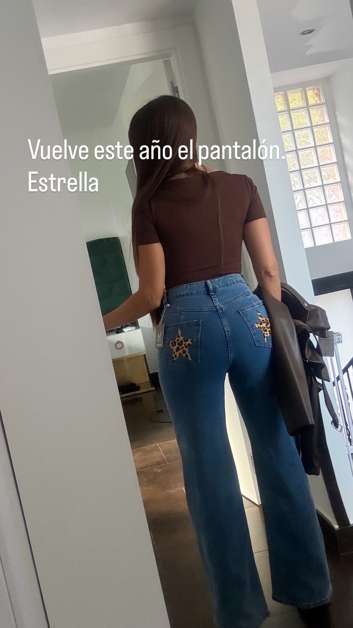Pantalón estrella leopardo