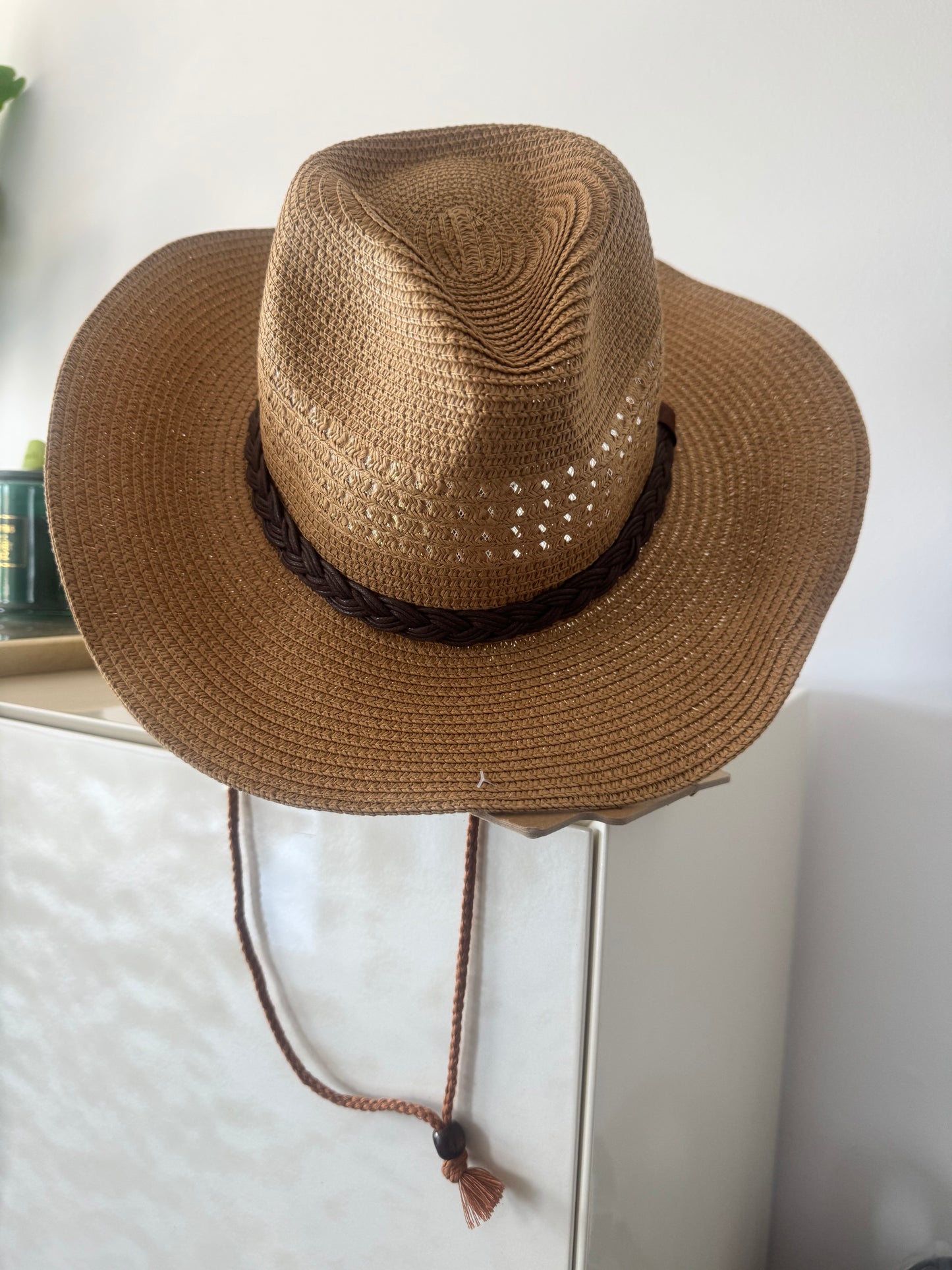 Sombrero trenza cuerda