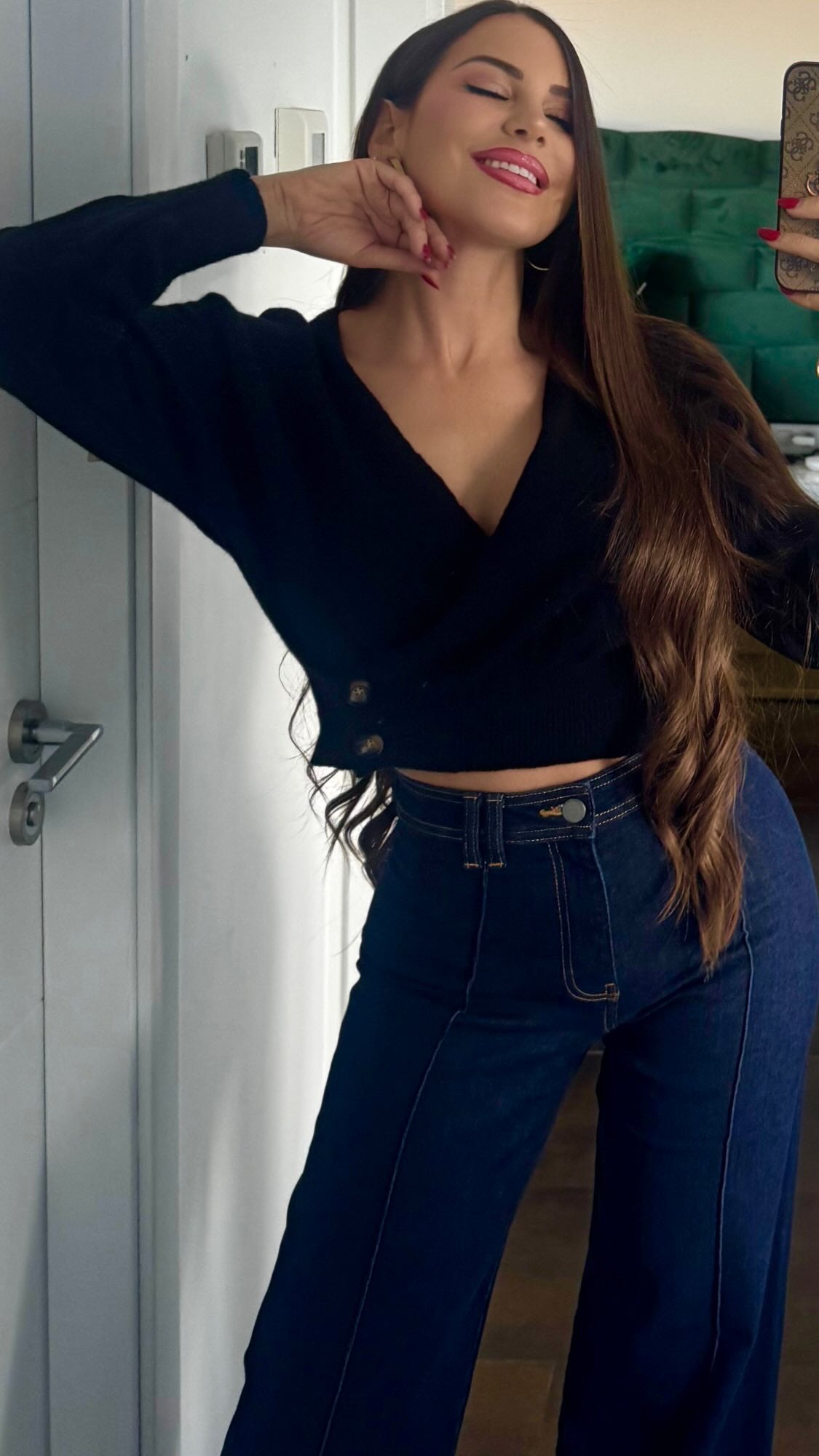 Jersey cruzado botones