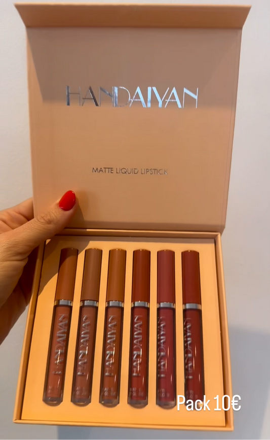 Caja de labiales mates permanentes