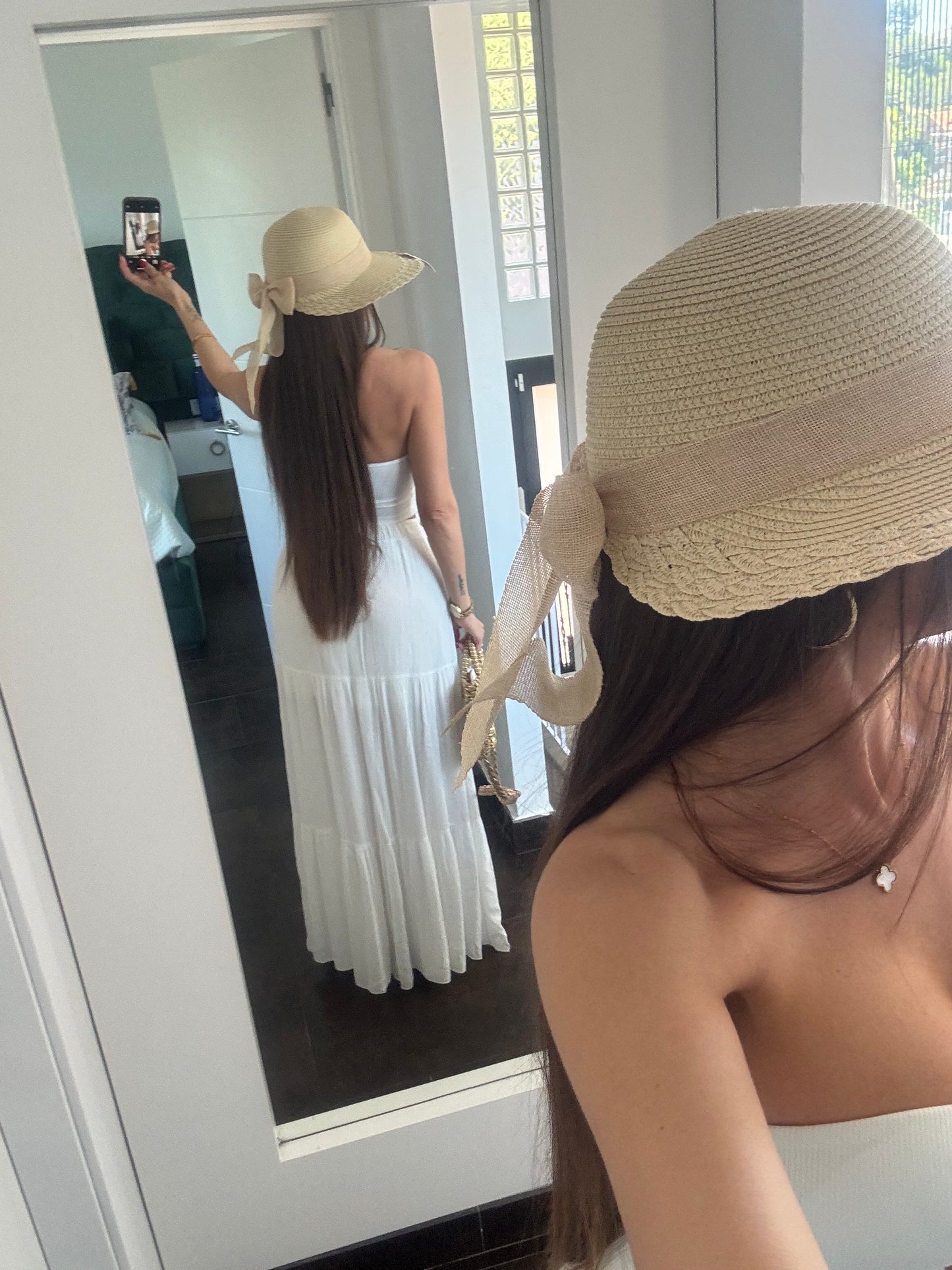 Sombrero pamela lazo