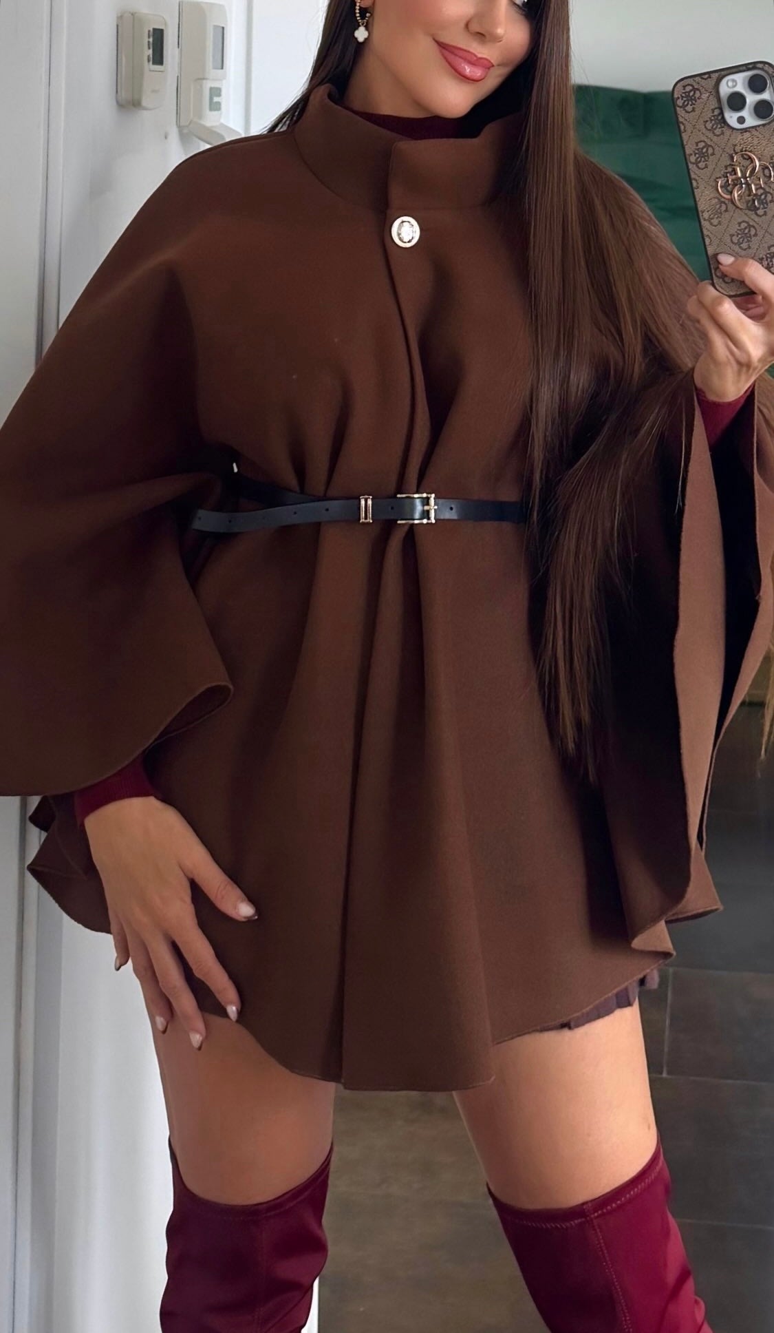 Poncho cinturón