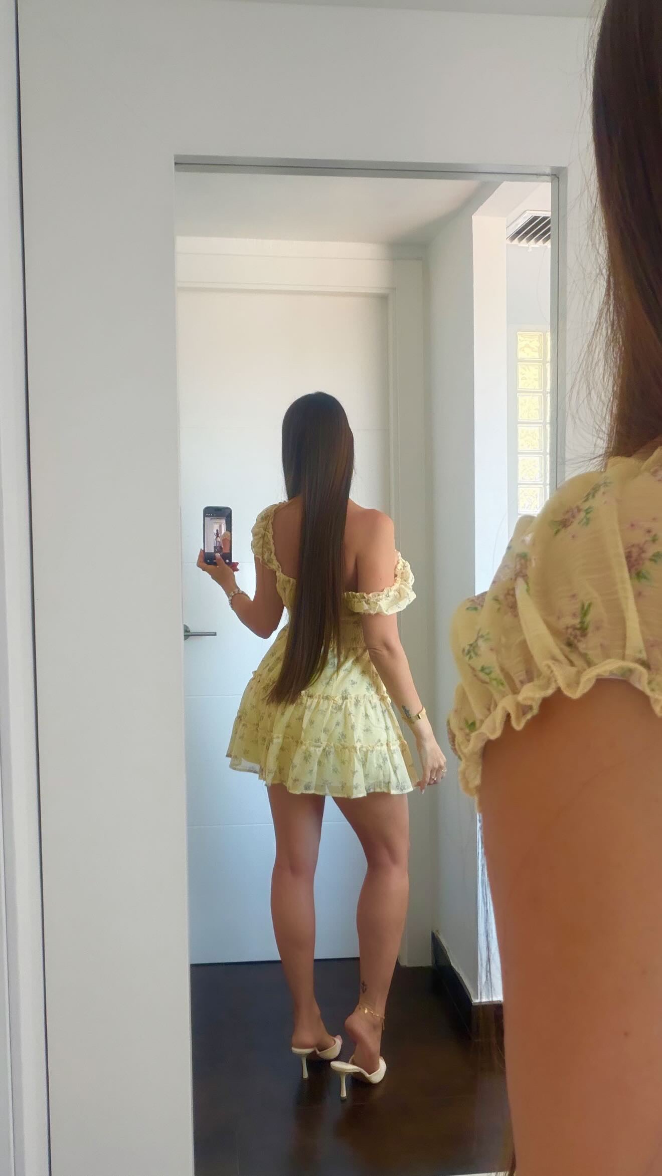 Vestido Amarillo floreado
