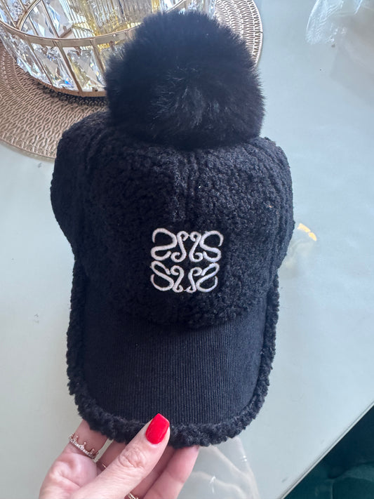 Gorra Loewe borrego negro