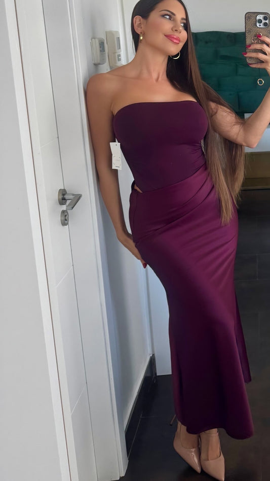 Vestido berenjena
