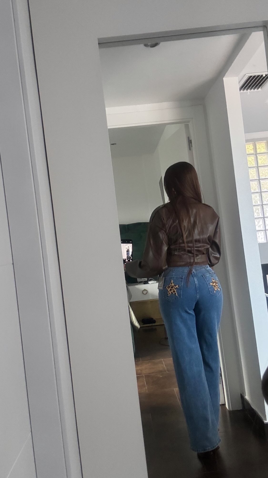 Pantalón estrella leopardo