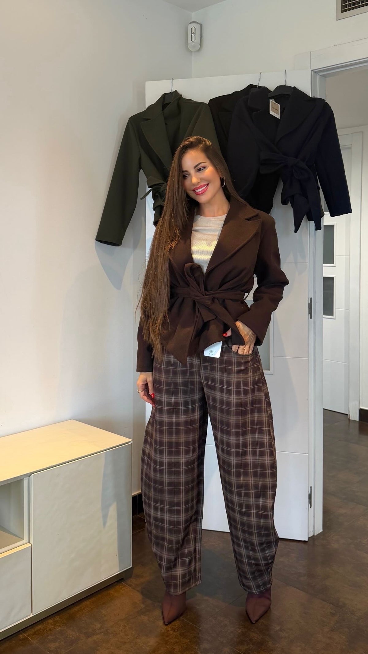 Chaqueta paño lazo