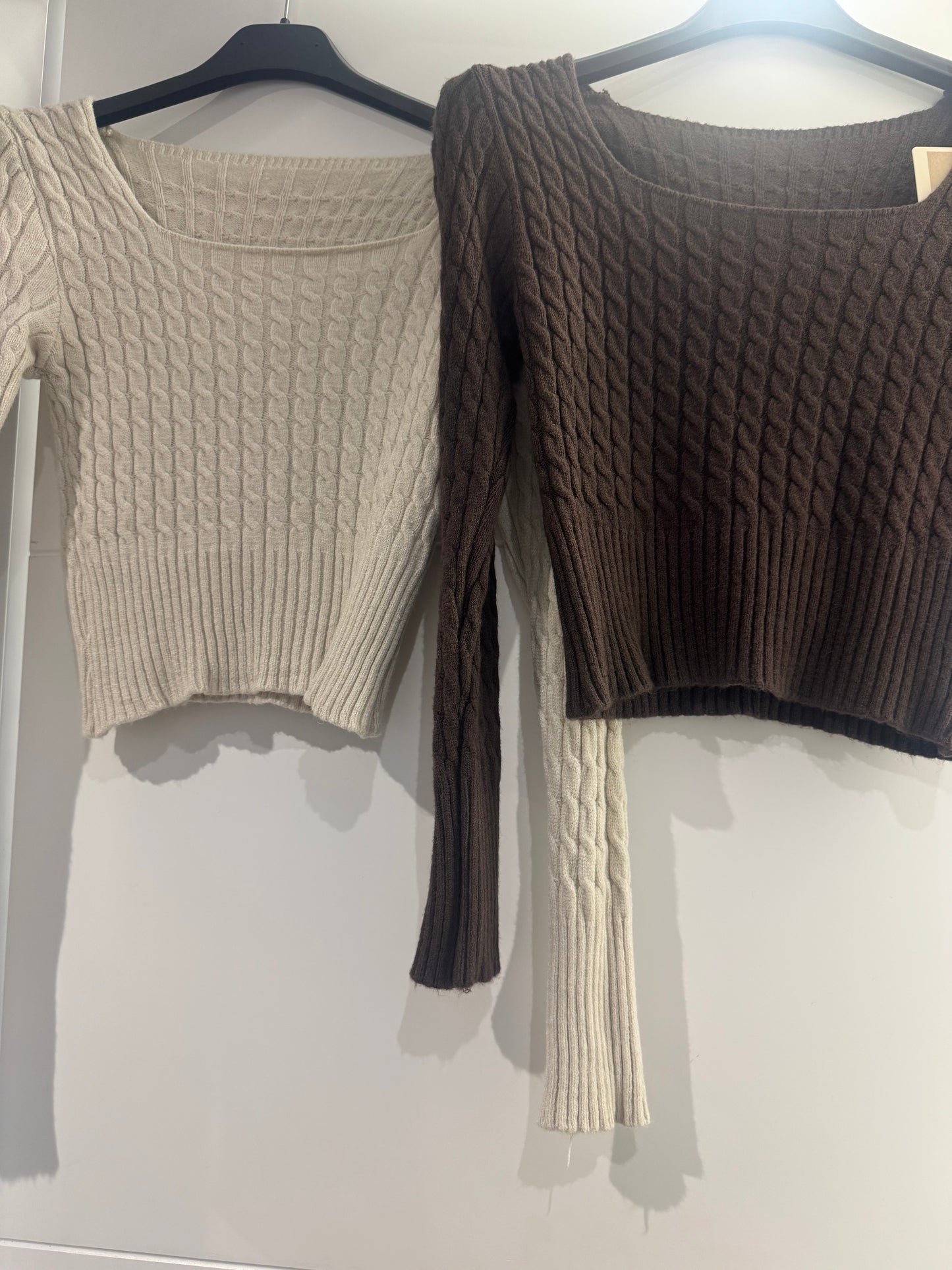 Jersey escote cuadadro