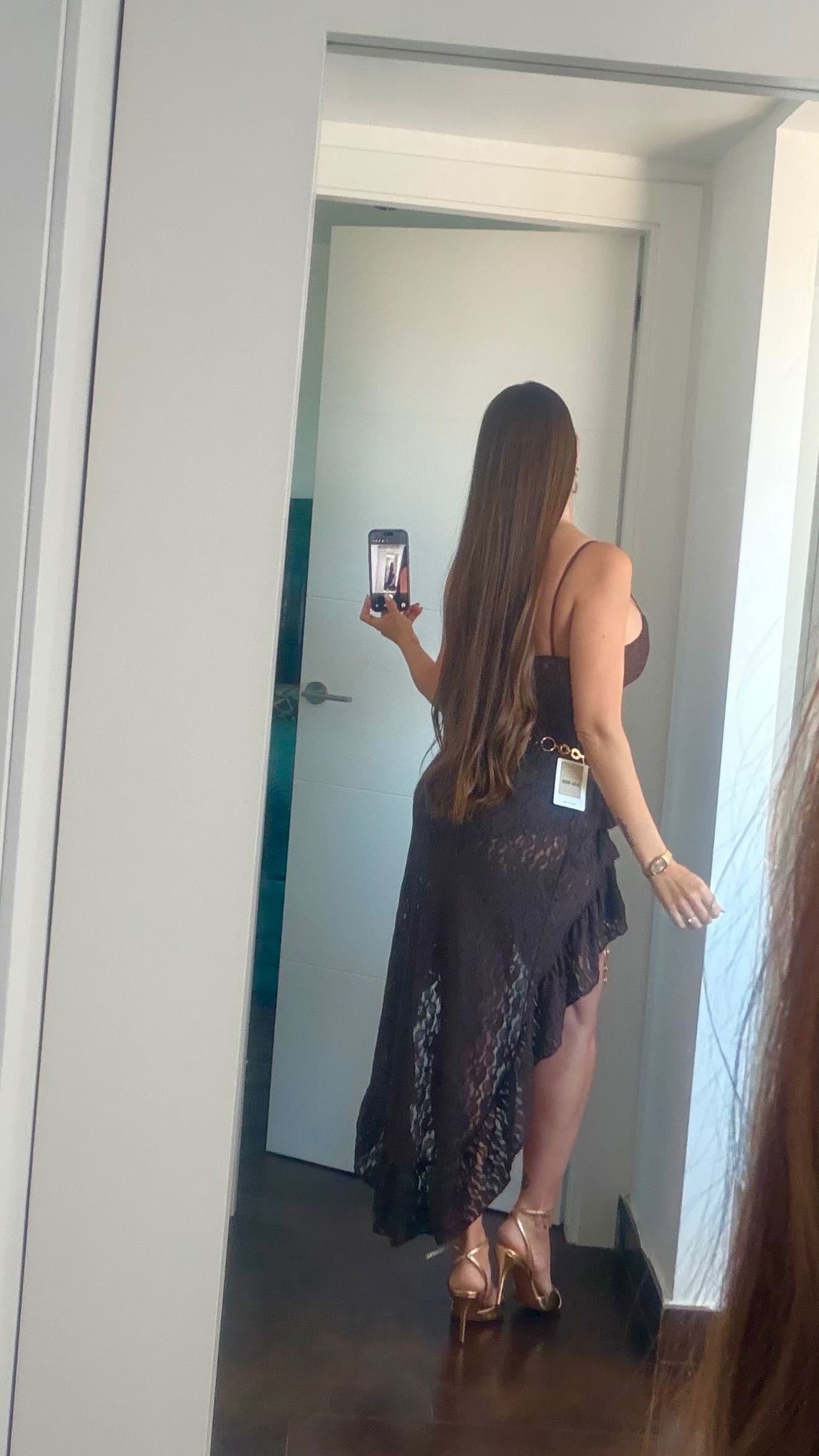 Falda short cola