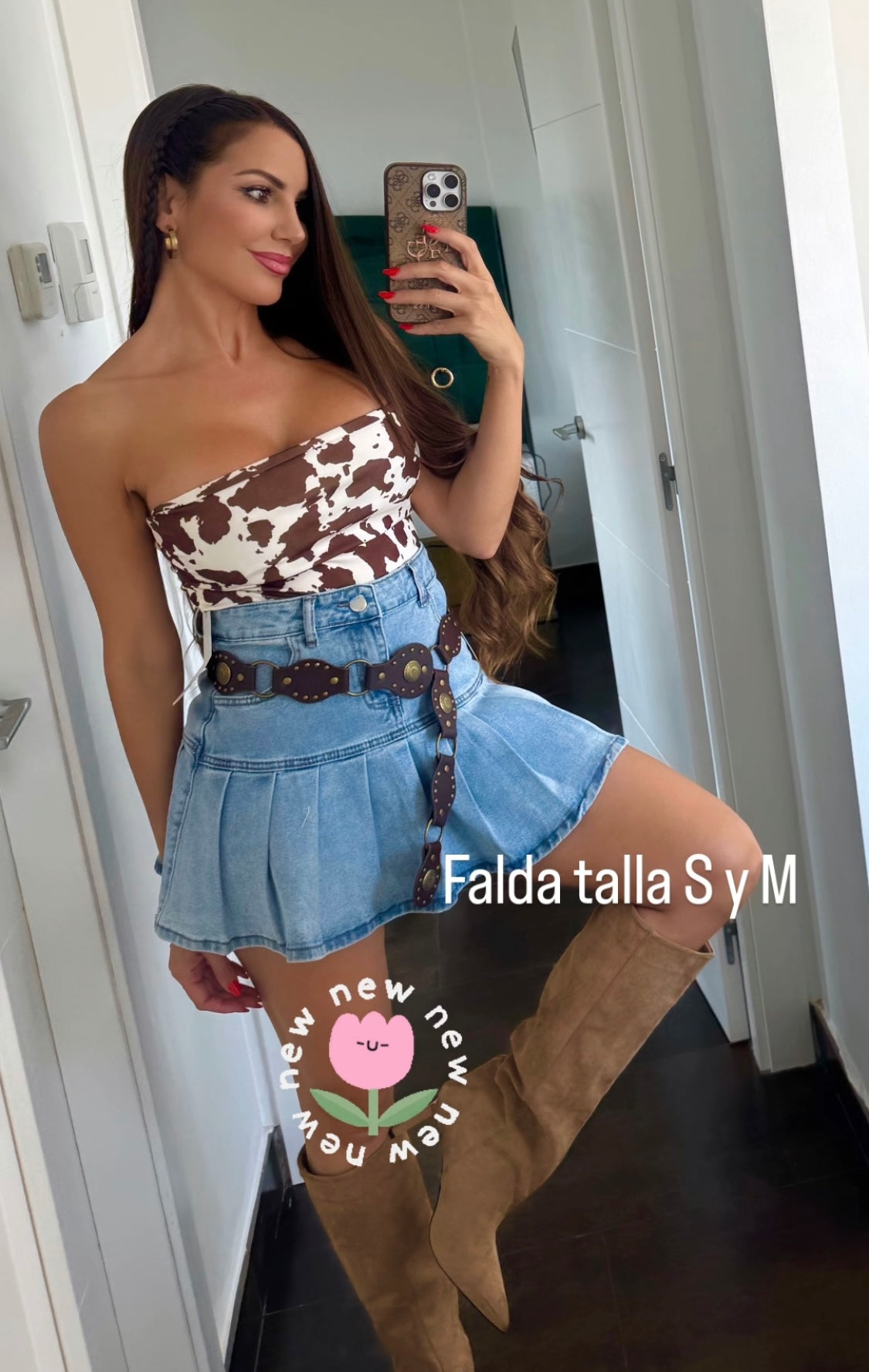 Falda tablas vaquera