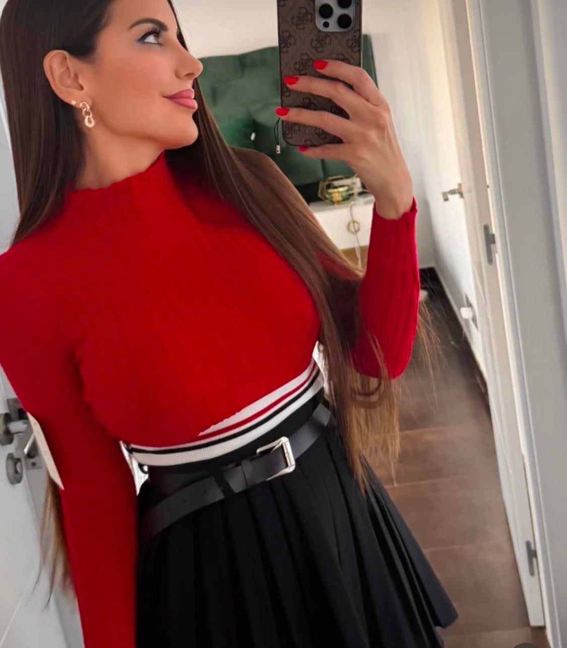 Falda Tablas goma cinturón