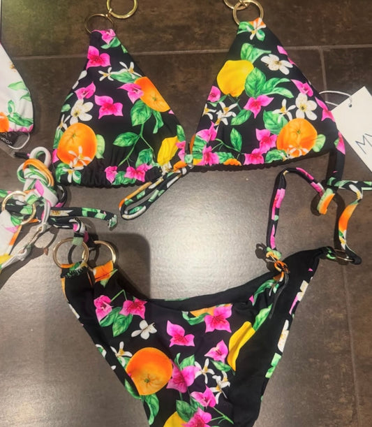 Bikini frutas negro