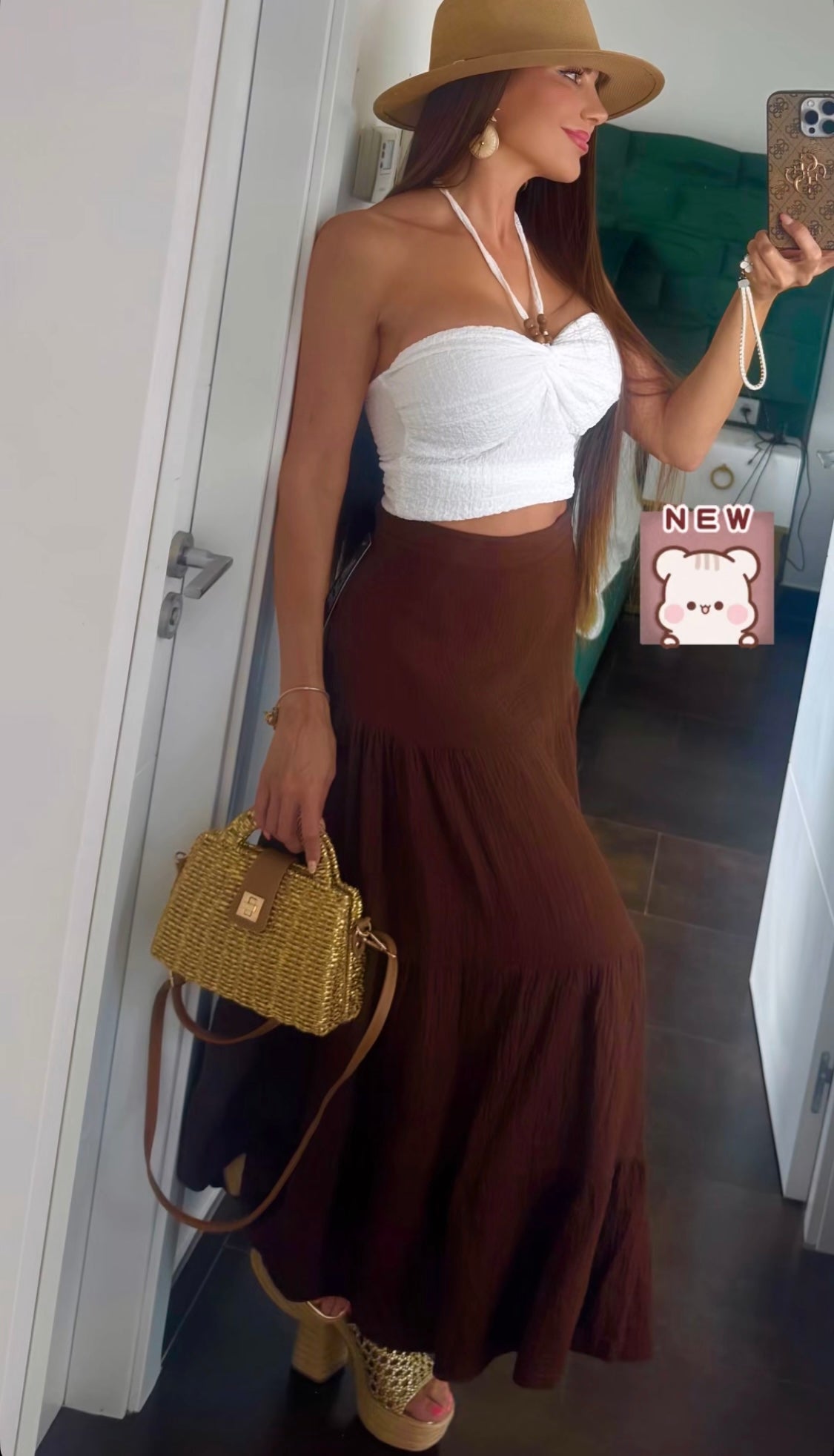Falda chocolate