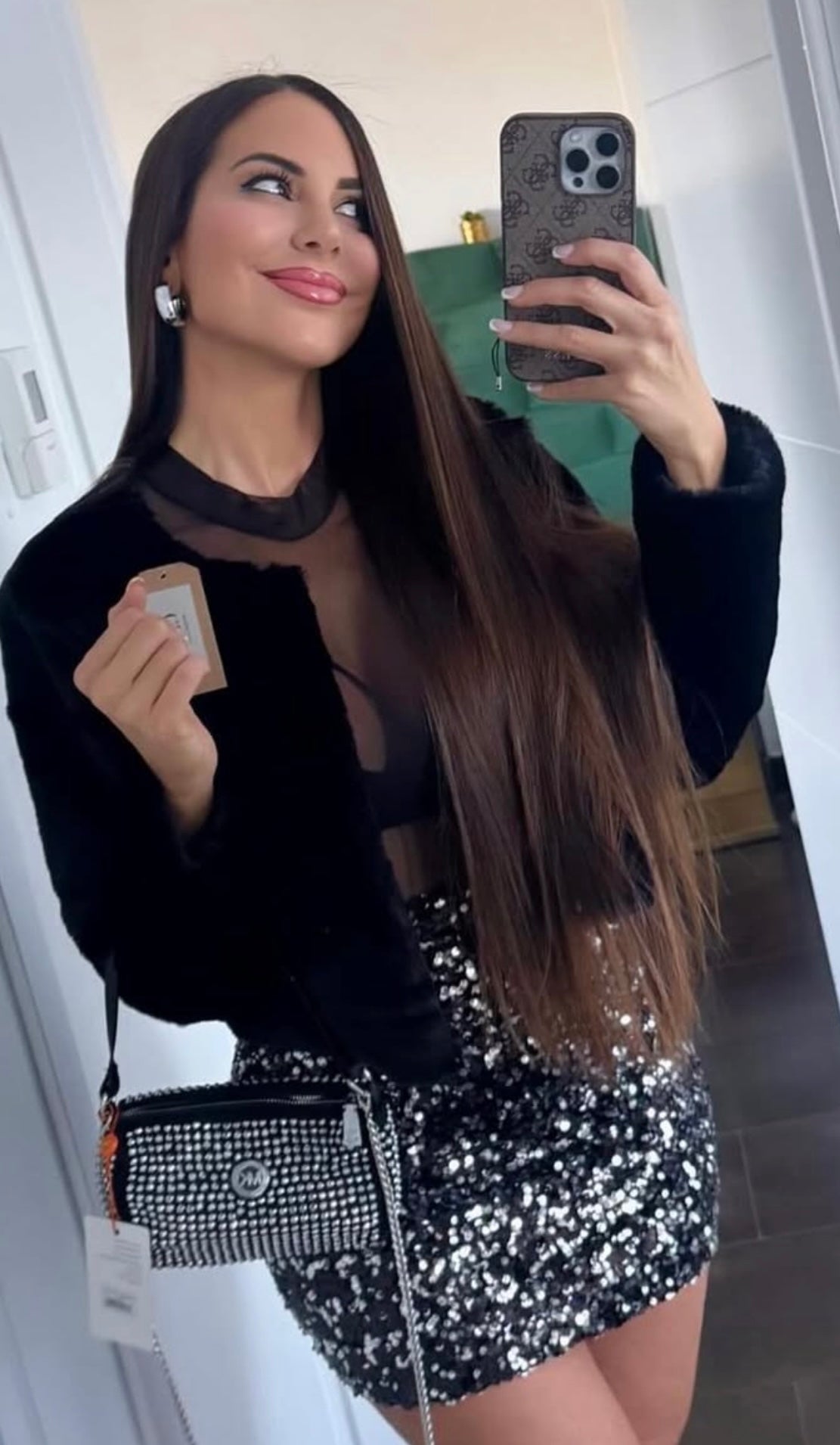 Vestido lentejuelas plata