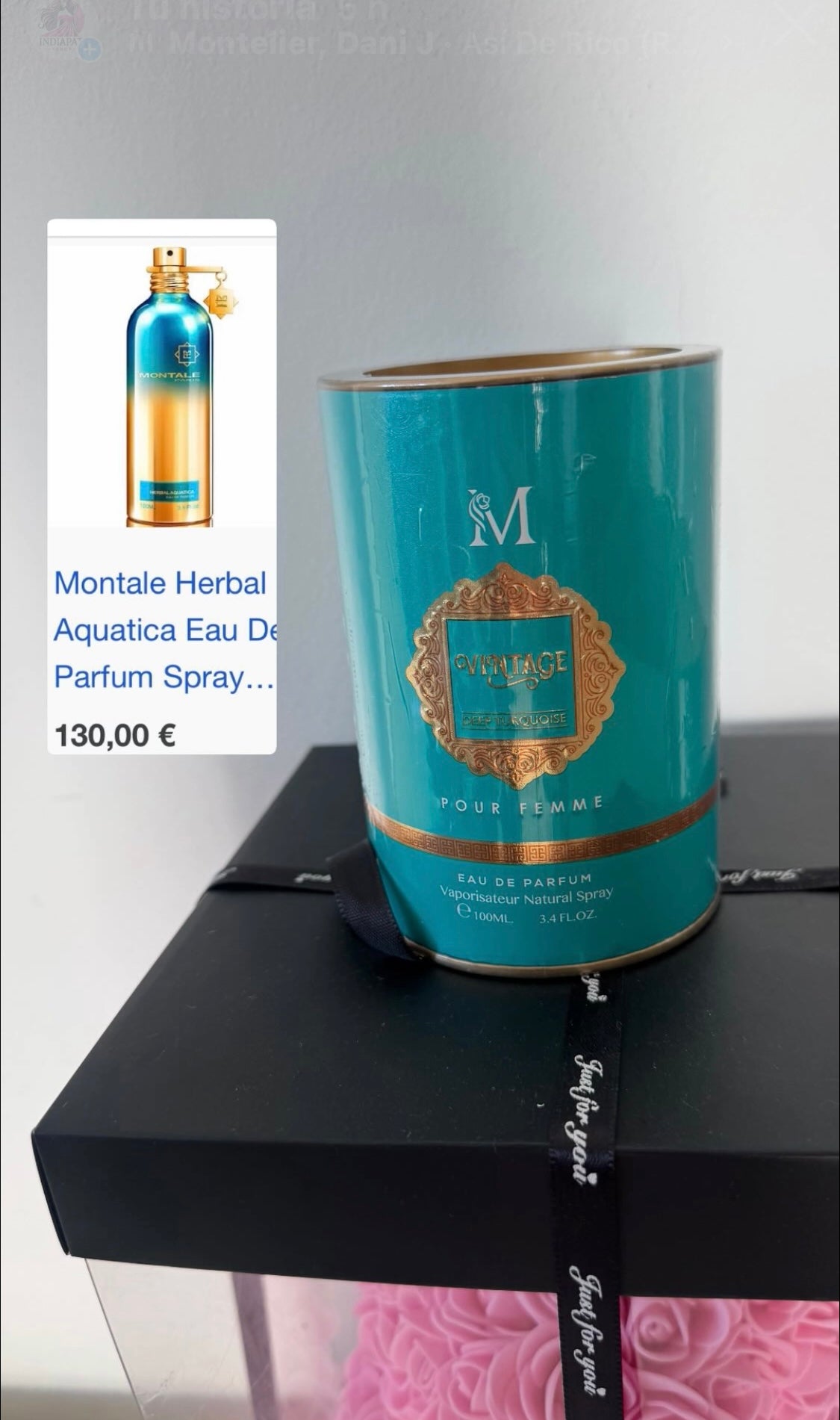 Perfume móntale turquesa