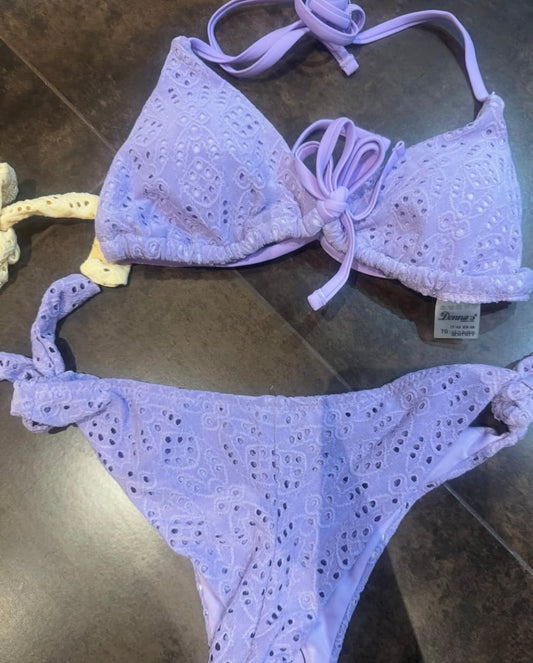Bikini croché lila