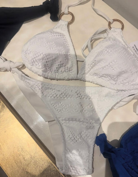 Bikini croché anilla blanco
