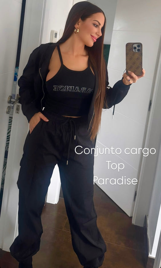 Conjunto cargo negro