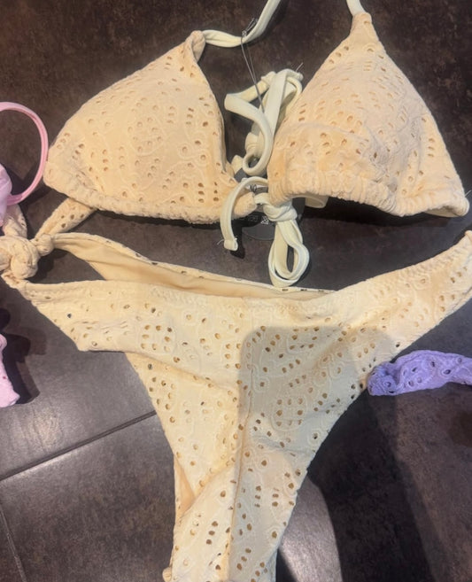 Bikini croché vainilla