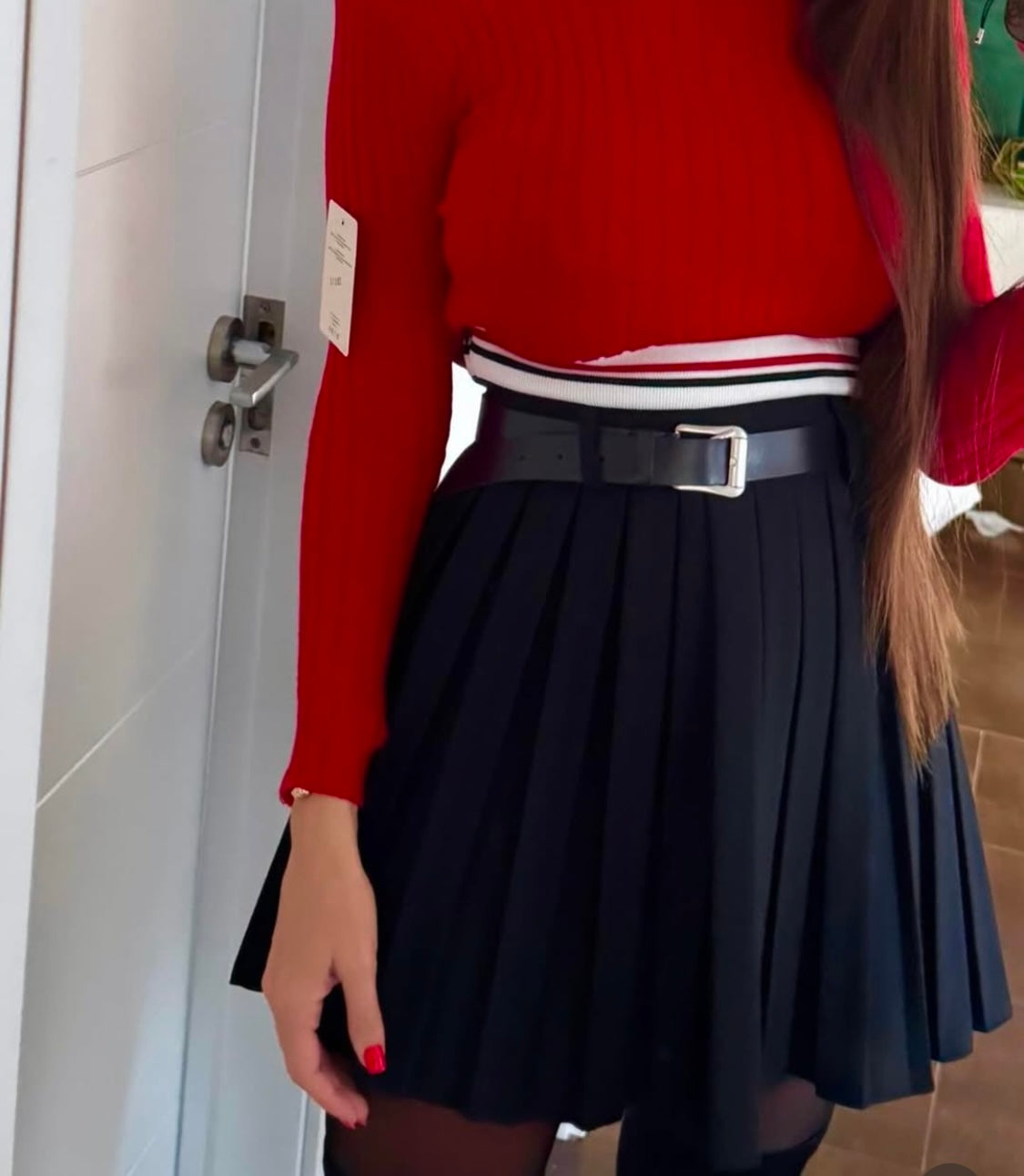 Falda Tablas goma cinturón