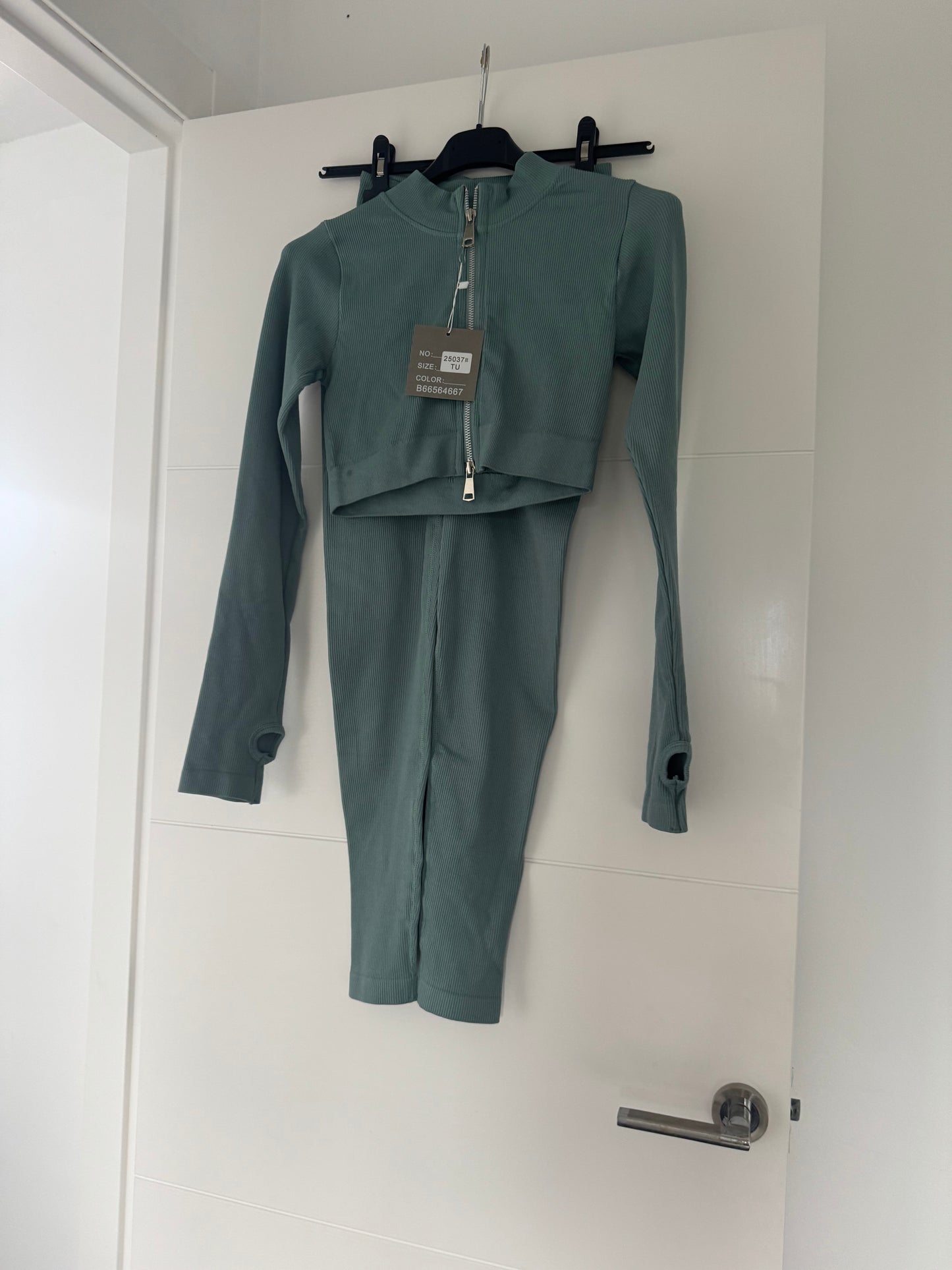 Conjunto gym Rizo turquesa