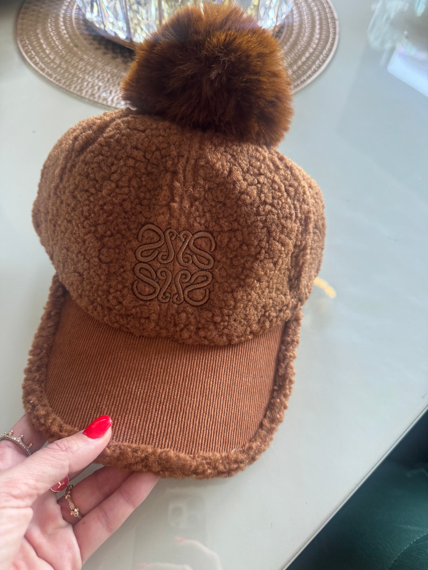 Gorra Loewe borrego Camel