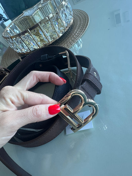 Cinturón Balenciaga Chocolate
