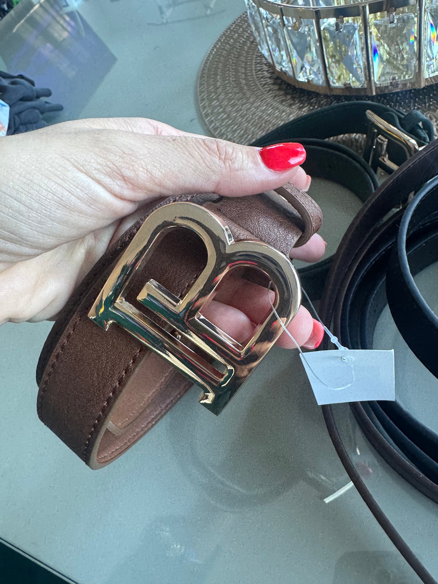 Cinturón Balenciaga Camel