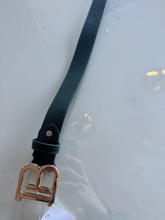 Cinturón Balenciaga verde botella