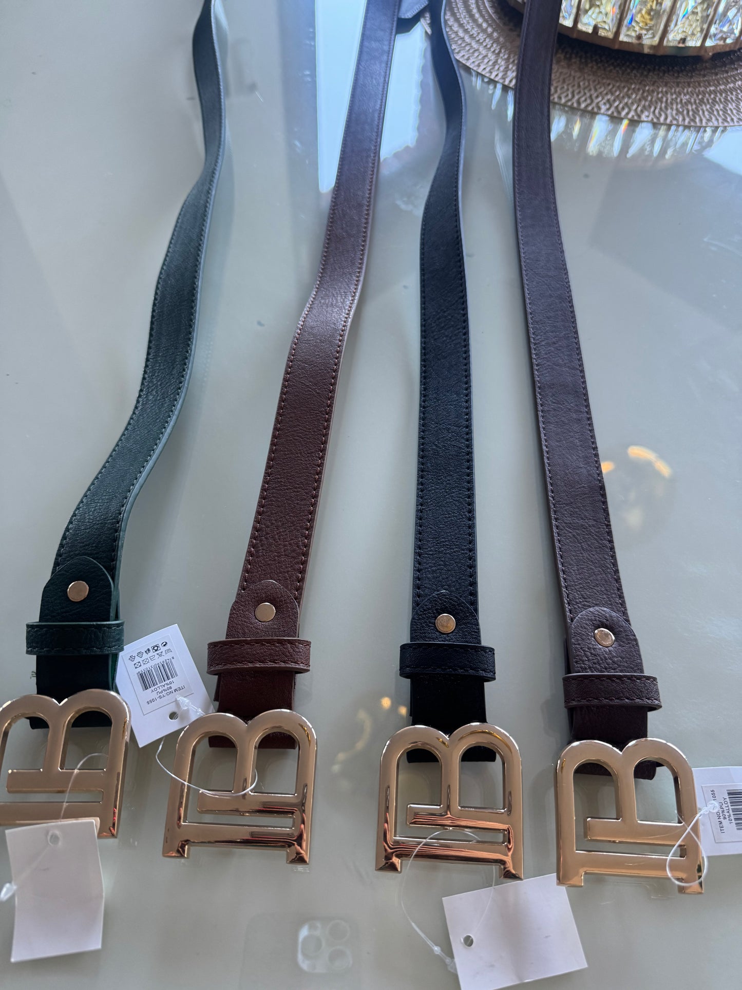 Cinturón Balenciaga Chocolate