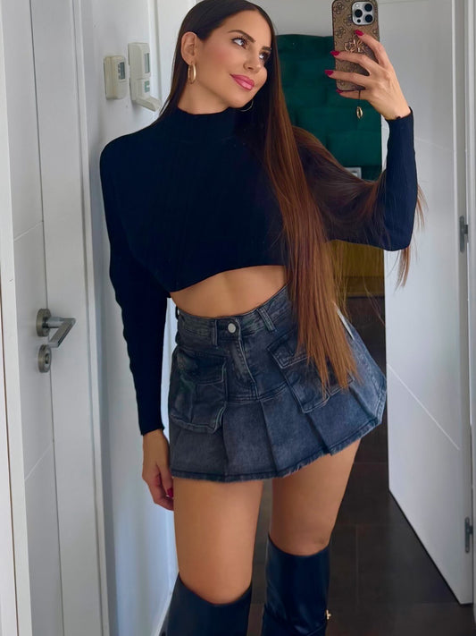 Falda pantalón vaquera