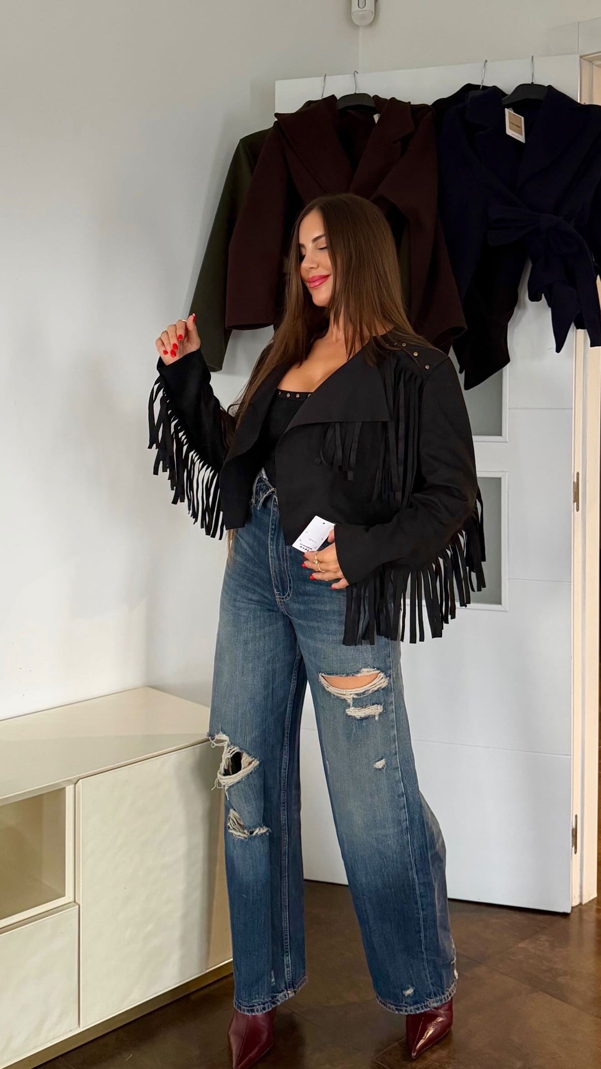 Chaqueta Flecos