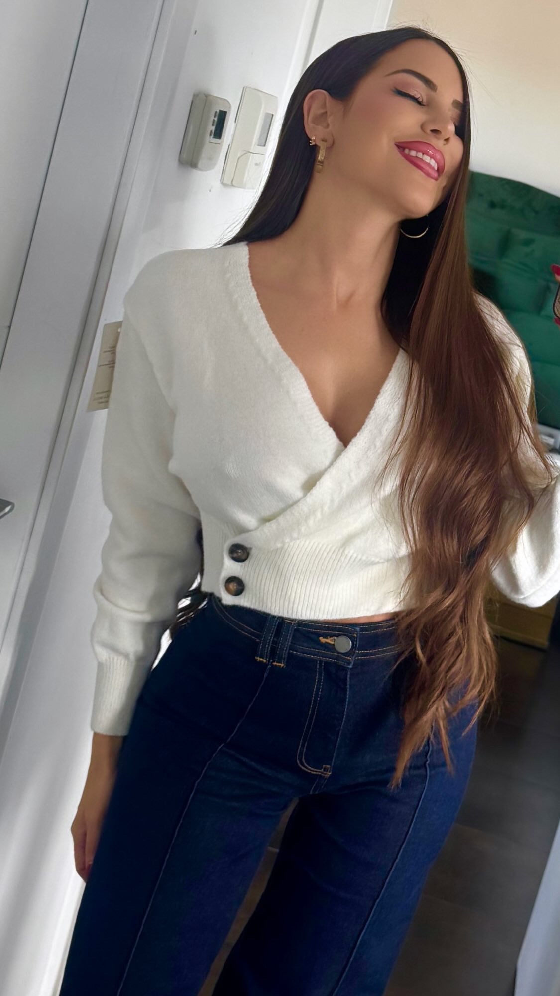 Jersey cruzado botones