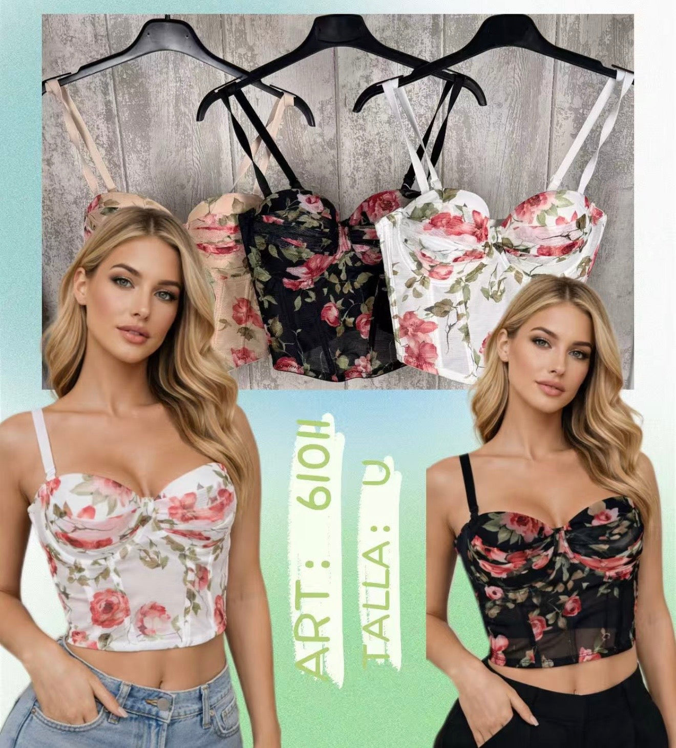 Corset flores