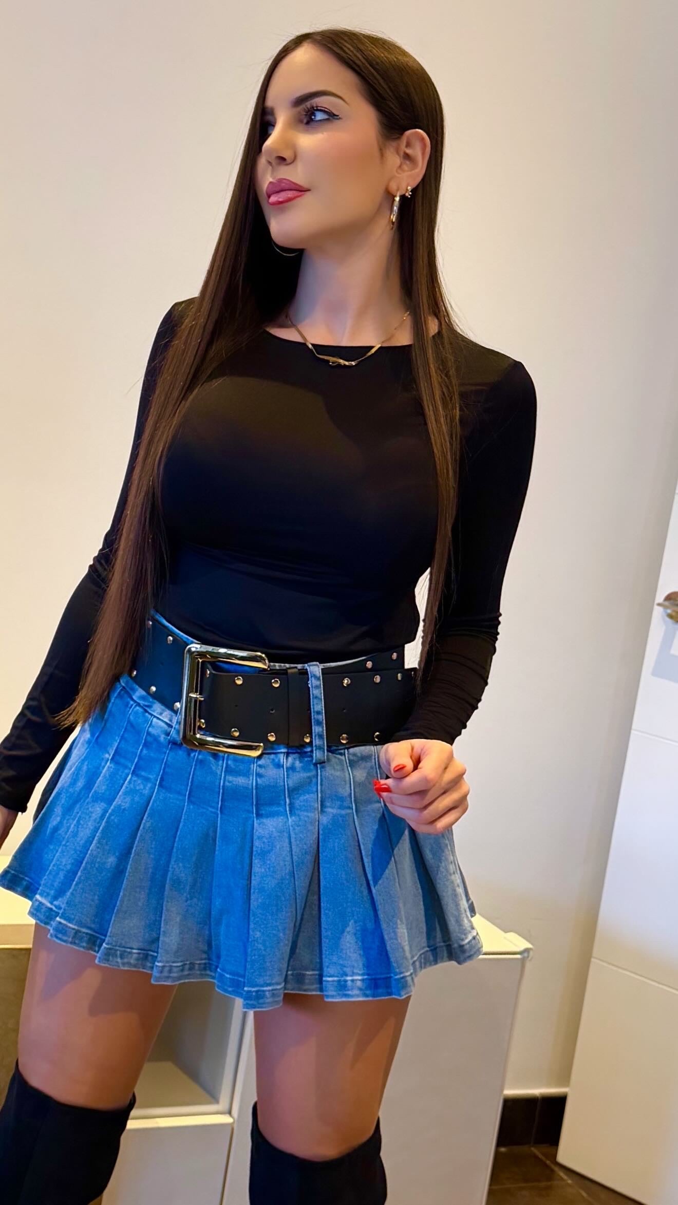 Falda pantalón cinturón