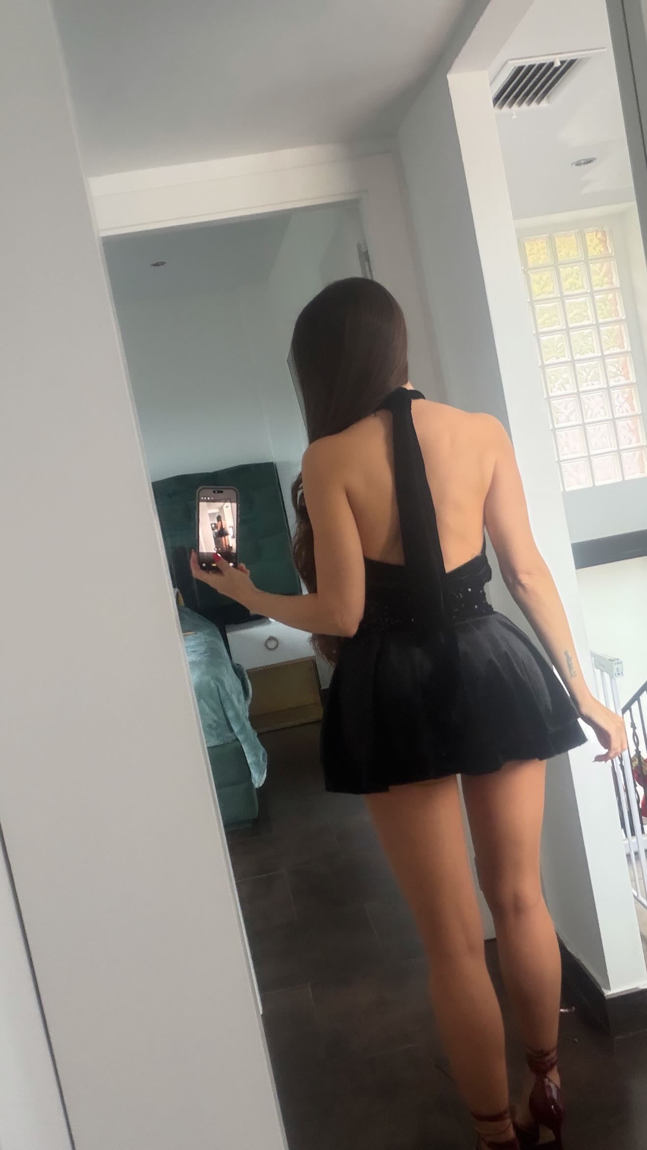 Vestido velvet halter