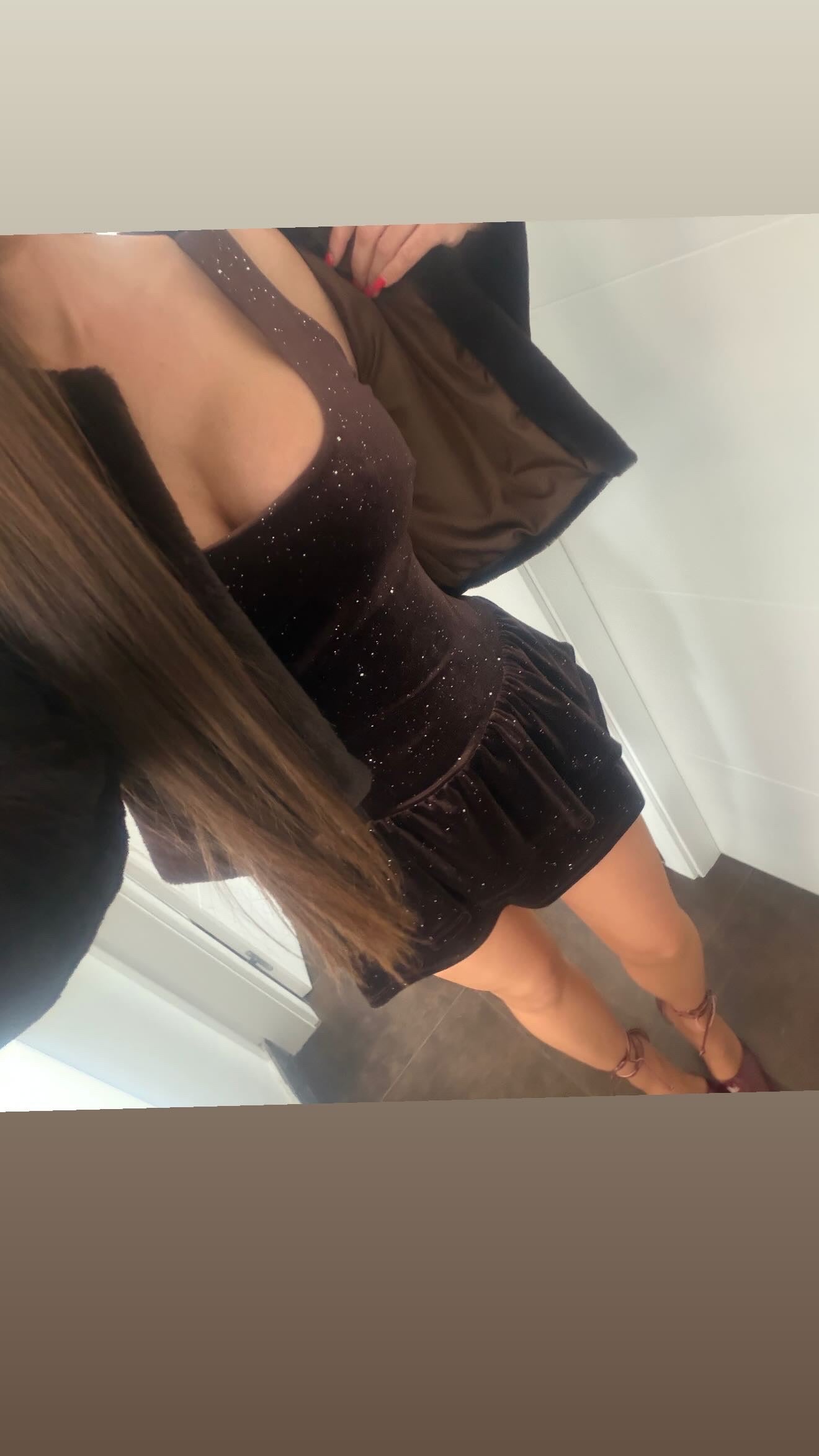 Vestido velvet brillo