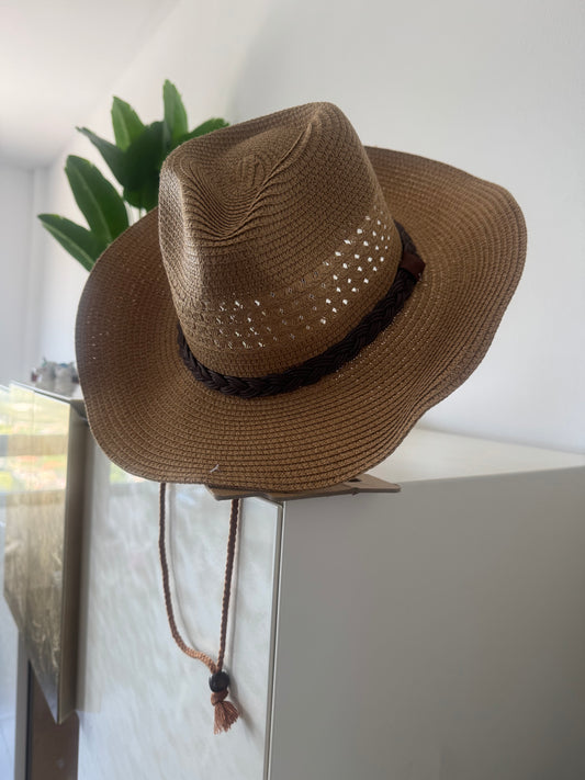 Sombrero trenza cuerda