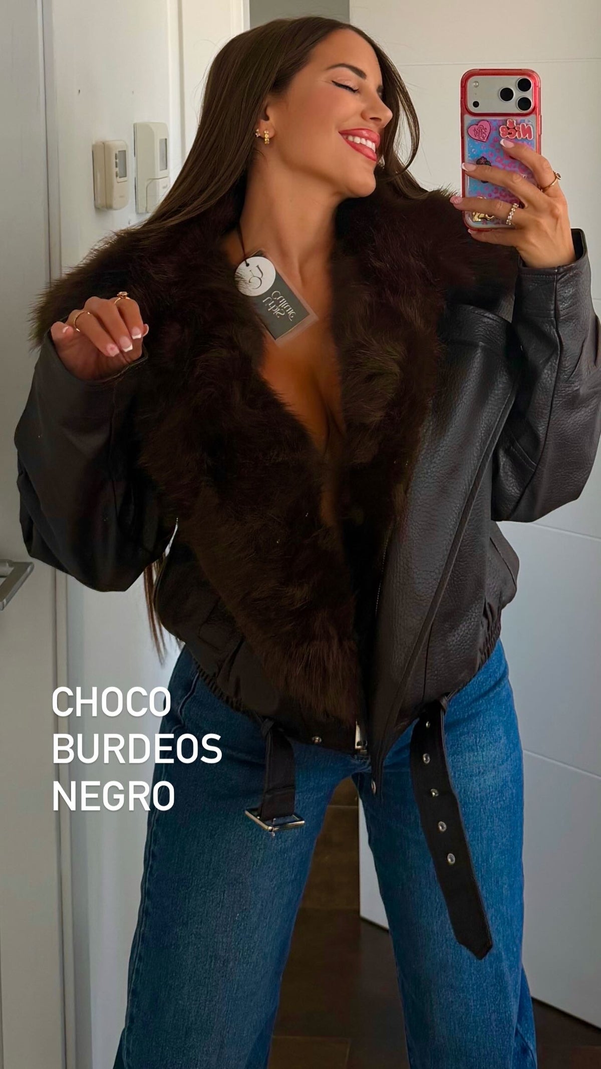 Chaqueta pelo polipiel