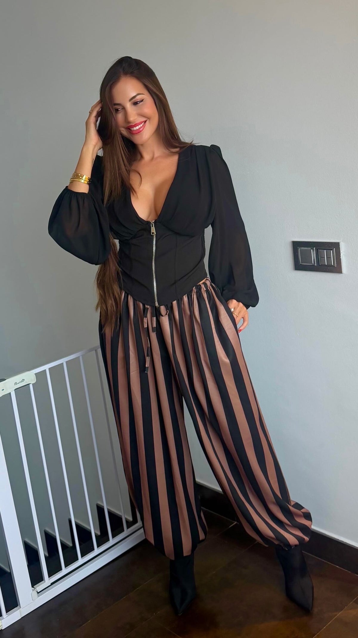 Blusa cremallera