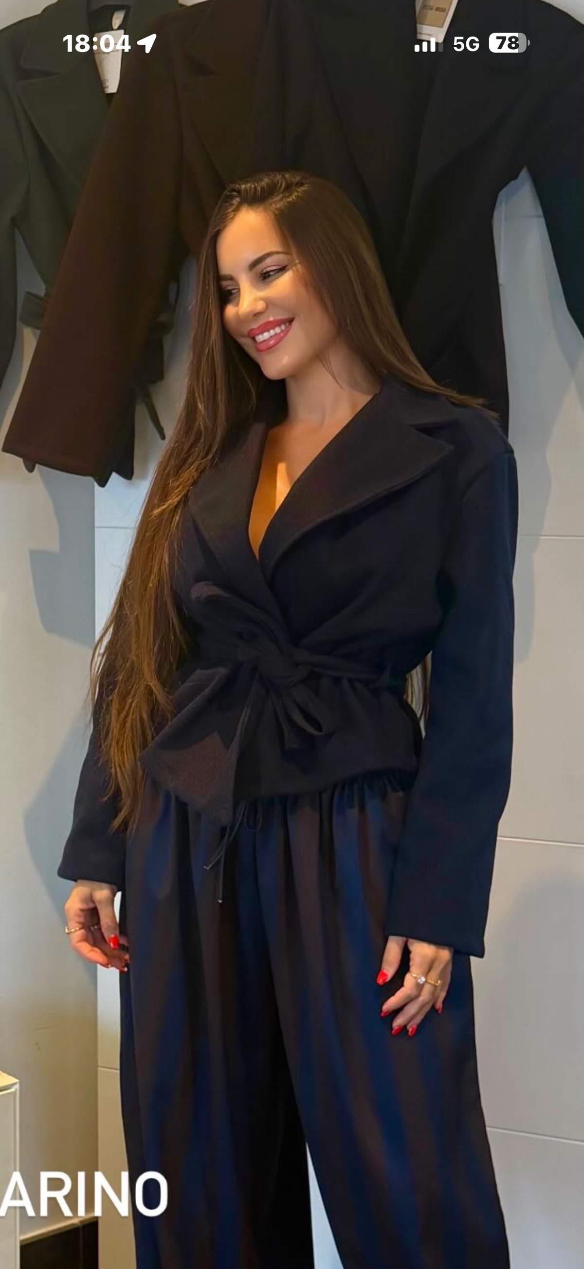 Chaqueta paño lazo