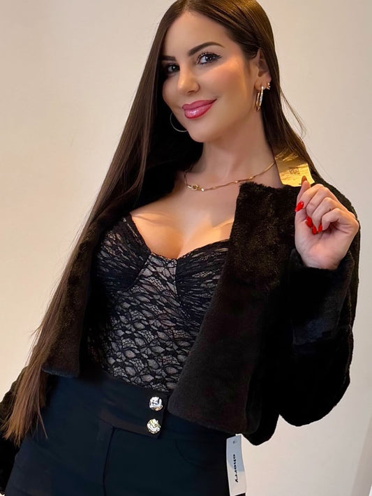 Chaqueta pelo suave