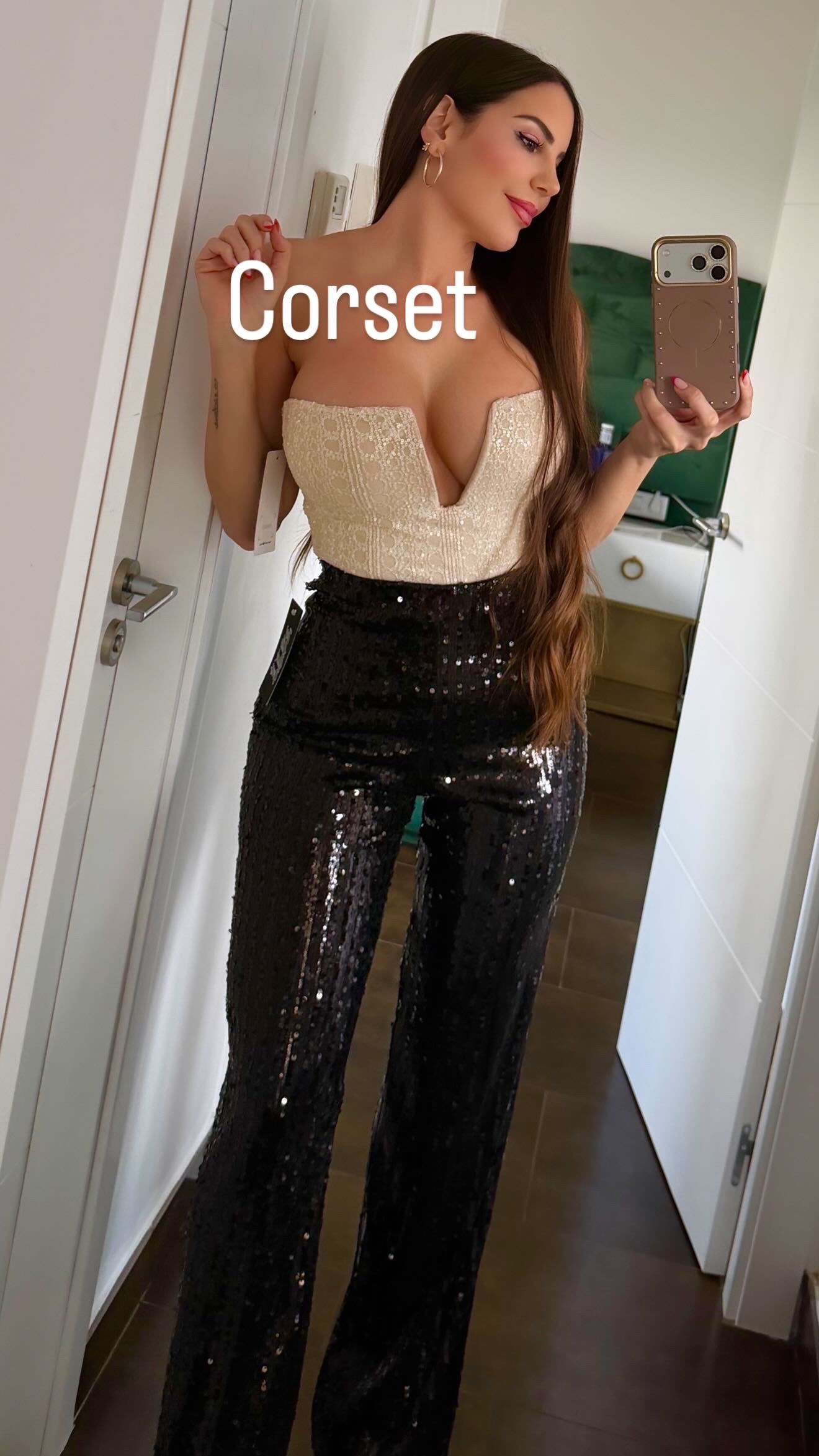 Corset escote v