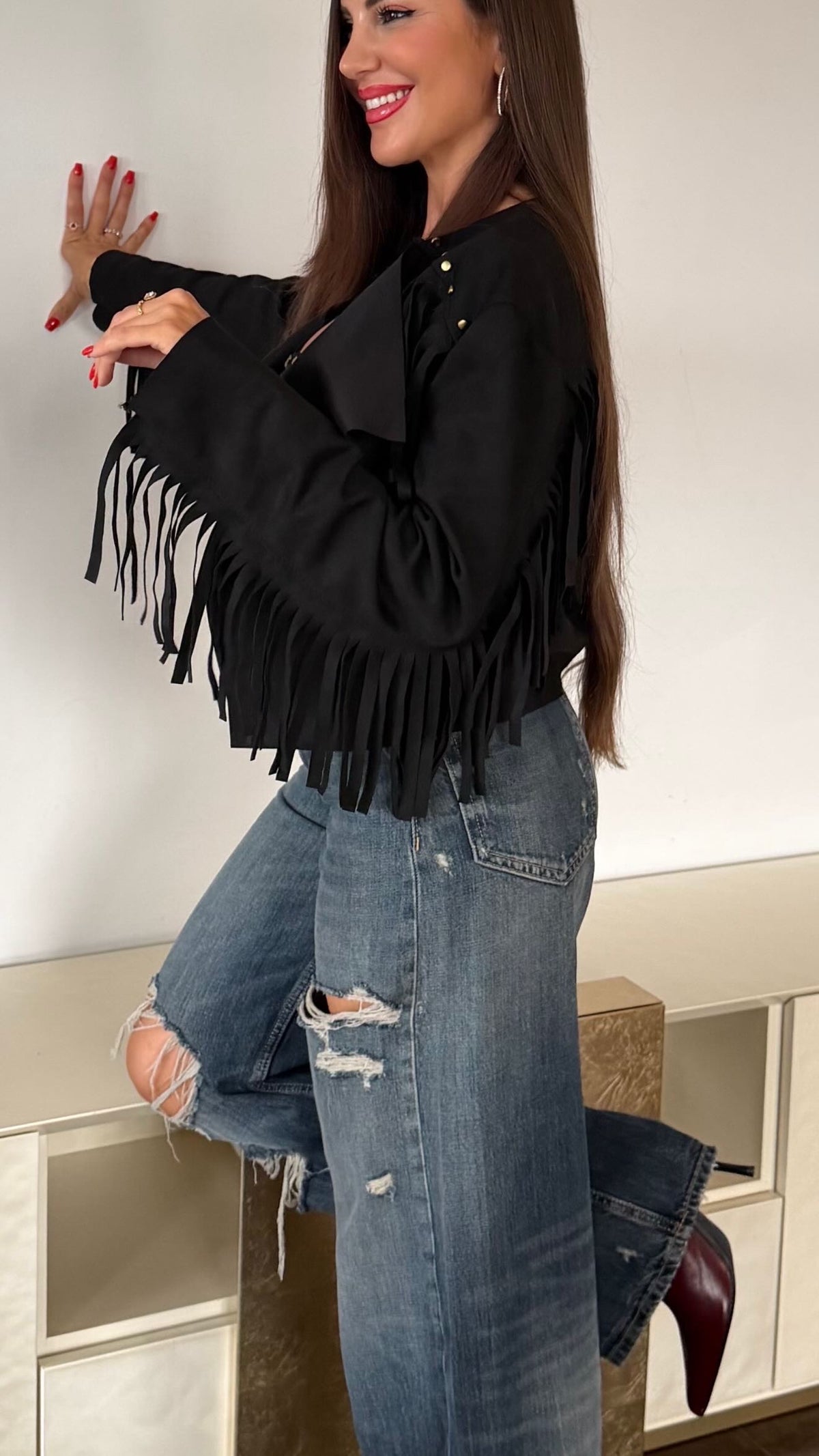 Chaqueta Flecos
